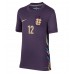 Camiseta Inglaterra Kieran Trippier #12 Segunda Equipación Replica Eurocopa 2024 para mujer mangas cortas